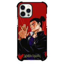 Jujutsu Kaisen Aoi Todo Phone Case For iPhone And Samsung Galaxy Devices - Aoi Todo Portrait Comic Art On Red Background