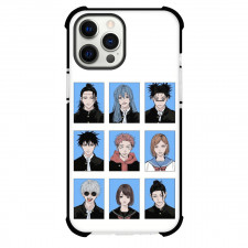 Jujutsu Kaisen Phone Case For iPhone And Samsung Galaxy Devices - Characters Portrait On White Background