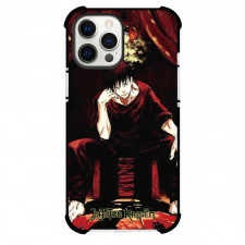 Jujutsu Kaisen Megumi Fushiguro Phone Case For iPhone And Samsung Galaxy Devices - Megumi Fushiguro Sitting Comic Art