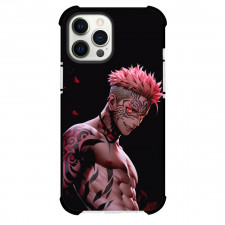 Jujutsu Kaisen Ryomen Sukuna Phone Case For iPhone Samsung Galaxy Pixel OnePlus Vivo Xiaomi Asus Sony Motorola Nokia - Ryomen Sukuna Side Portrait Black Red Background