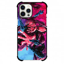 Jujutsu Kaisen Ryomen Sukuna Phone Case For iPhone Samsung Galaxy Pixel OnePlus Vivo Xiaomi Asus Sony Motorola Nokia - Ryomen Sukuna Side Portrait Pink Blue Background