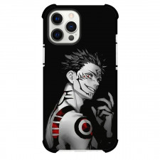Jujutsu Kaisen Ryomen Sukuna Phone Case For iPhone Samsung Galaxy Pixel OnePlus Vivo Xiaomi Asus Sony Motorola Nokia - Ryomen Sukuna Smiling Side Portrait Black Background