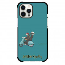 Jujutsu Kaisen Phone Case For iPhone And Samsung Galaxy Devices - Satoru Gojo Suguru Geto Riding Motorcycle