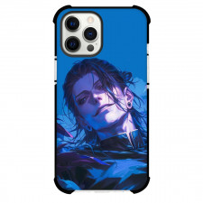 Jujutsu Kaisen Suguru Geto Phone Case For iPhone Samsung Galaxy Pixel OnePlus Vivo Xiaomi Asus Sony Motorola Nokia - Suguru Geto Smiling Portrait Blue Background