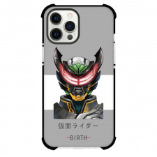 Kamen Rider Birth Case For iPhone Samsung Galaxy Pixel OnePlus Vivo Xiaomi Asus Sony Motorola Nokia - Birth Portrait In Gray Background