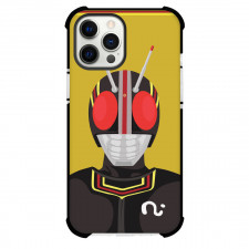 Kamen Rider Black Case For iPhone Samsung Galaxy Pixel OnePlus Vivo Xiaomi Asus Sony Motorola Nokia - Portrait In Yellow Background