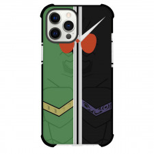 Kamen Rider W Case For iPhone Samsung Galaxy Pixel OnePlus Vivo Xiaomi Asus Sony Motorola Nokia - W Joker Fang Pattern