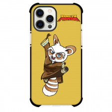 Kung Fu Panda Master Shifu Phone Case For iPhone And Samsung Galaxy Devices - Master Shifu Illustration Art On Yellow Background