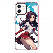 The King of Fighters Athena Asamiya Phone Case For iPhone Samsung Galaxy Pixel OnePlus Vivo Xiaomi Asus Sony Motorola Nokia - Athena Asamiya Smiling Poster