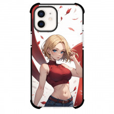 The King of Fighters Blue Mary Phone Case For iPhone Samsung Galaxy Pixel OnePlus Vivo Xiaomi Asus Sony Motorola Nokia - Blue Mary Portrait Illustration Art