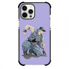 The King of Fighters Clark Still Phone Case For iPhone Samsung Galaxy Pixel OnePlus Vivo Xiaomi Asus Sony Motorola Nokia - Clark Still Sitting Cartton Art On Purple Background