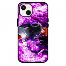 The King of Fighters Iori Yagami Phone Case For iPhone Samsung Galaxy Pixel OnePlus Vivo Xiaomi Asus Sony Motorola Nokia - Iori Yagami Looking Back On Purple Flame Poster