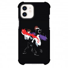 The King of Fighters Phone Case For iPhone Samsung Galaxy Pixel OnePlus Vivo Xiaomi Asus Sony Motorola Nokia - The King of Fighters Kyo Kusanagi And Iori Yagami Minimalist Art On Black Background