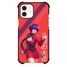 The King of Fighters Shermie Phone Case For iPhone Samsung Galaxy Pixel OnePlus Vivo Xiaomi Asus Sony Motorola Nokia - Shermie Illustration Art On Red Background By Rayzo-1986