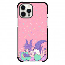 Kaiju Girl Caramelise Kuroe Akaishi Phone Case For iPhone Samsung Galaxy Pixel OnePlus Vivo Xiaomi Asus Sony Motorola Nokia - Kuroe Akaishi Cute Kaiju Girl Purple Horns Illustration Poster
