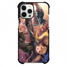 Kaiju No.8 Kikoru Shinomiya For iPhone Samsung Galaxy Pixel OnePlus Vivo Xiaomi Asus Sony Motorola Nokia - Kikoru Shinomiya Fight Pose Illustration