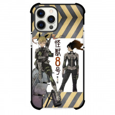 Kaiju No.8 Kikoru Shinomiya For iPhone Samsung Galaxy Pixel OnePlus Vivo Xiaomi Asus Sony Motorola Nokia - Kikoru Shinomiya And Mina Ashiro Holding Gun Illustration