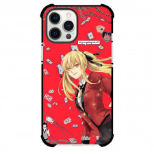 Kakegurui Mary Saotome Phone Case For iPhone Samsung Galaxy Pixel OnePlus Vivo Xiaomi Asus Sony Motorola Nokia - Mary Saotome Raining Cards Red Background