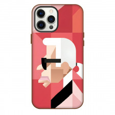Karl Lagerfeld Phone Case For iPhone Samsung Galaxy Pixel OnePlus Vivo Xiaomi Asus Sony Motorola Nokia - Side Portrait Vector Pop Art