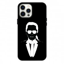 Karl Lagerfeld Phone Case For iPhone Samsung Galaxy Pixel OnePlus Vivo Xiaomi Asus Sony Motorola Nokia - Vector Minimalist Portrait