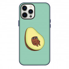Ketnipz Phone Case For iPhone Samsung Galaxy Pixel OnePlus Vivo Xiaomi Asus Sony Motorola Nokia - Ketnipz Avacado Illustration Art On Cyan Background