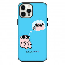 Ketnipz Phone Case For iPhone Samsung Galaxy Pixel OnePlus Vivo Xiaomi Asus Sony Motorola Nokia - Ketnipz Believe In Urself Minimalist Art On Skyblue Background