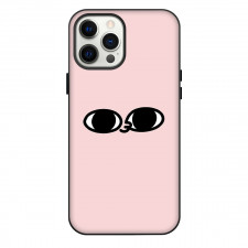 Ketnipz Phone Case For iPhone Samsung Galaxy Pixel OnePlus Vivo Xiaomi Asus Sony Motorola Nokia - Ketnipz Cute Minimalist Eye On Pink Background