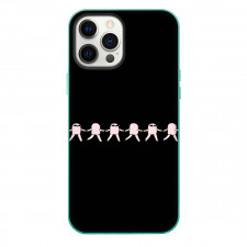 Ketnipz Phone Case For iPhone Samsung Galaxy Pixel OnePlus Vivo Xiaomi Asus Sony Motorola Nokia - Ketnipz Team Work Minimalist Art On Black Background