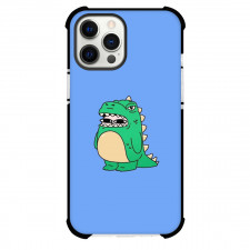 Ketnipz Phone Case For iPhone Samsung Galaxy Pixel OnePlus Vivo Xiaomi Asus Sony Motorola Nokia - Ketnipz Wear Dinosaur Costume Cartoon On Blue Background