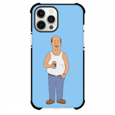 King of the Hill Phone Case For iPhone Samsung Galaxy Pixel OnePlus Vivo Xiaomi Asus Sony Motorola Nokia - Bill Dauterive Standing And Holding Can On Skyblue Background