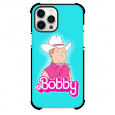 King of the Hill Phone Case For iPhone Samsung Galaxy Pixel OnePlus Vivo Xiaomi Asus Sony Motorola Nokia - Bobby Hill Barbie Fant Art Picture On Cyan Background