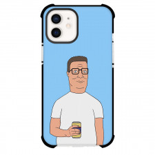 King of the Hill Phone Case For iPhone Samsung Galaxy Pixel OnePlus Vivo Xiaomi Asus Sony Motorola Nokia - Hank Hill Portrait With Holding Can On Skyblue Background