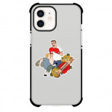 King of the Hill Phone Case For iPhone Samsung Galaxy Pixel OnePlus Vivo Xiaomi Asus Sony Motorola Nokia - Hank Hill And Bobby Hill Fighting Sticker