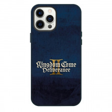 Kingdom Come Deliverance Phone Case For iPhone Samsung Galaxy Pixel OnePlus Vivo Xiaomi Asus Sony Motorola Nokia - Kingdom Come Deliverance 2 Game Logo In Blue Grunge Poster