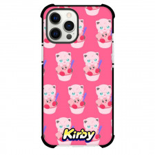 Kirby Phone Case For iPhone And Samsung Galaxy Devices - Kirby Crossover Clefairy Pattern Art