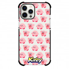 Kirby Phone Case For iPhone And Samsung Galaxy Devices - Kirby Inhaling Pattern Art
