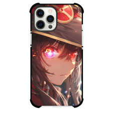 KonoSuba Megumin Case For iPhone Samsung Galaxy Pixel OnePlus Vivo Xiaomi Asus Sony Motorola Nokia - Megumin Flame Eyes Side Portrait