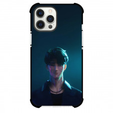 Kpop Demon Hunters Jinu Phone Case For iPhone Samsung Galaxy Pixel OnePlus Vivo Xiaomi Asus Sony Motorola Nokia - Kpop Demon Hunters Jinu Turning Demon Black Green Background