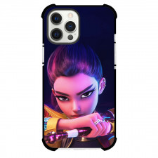 Kpop Demon Hunters Rumi Phone Case For iPhone Samsung Galaxy Pixel OnePlus Vivo Xiaomi Asus Sony Motorola Nokia - Kpop Demon Hunters Rumi Holds Saingeom Black Background