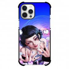 Kpop Demon Hunters Zoey Phone Case For iPhone Samsung Galaxy Pixel OnePlus Vivo Xiaomi Asus Sony Motorola Nokia - Kpop Demon Hunters Zoey Blink Heart Crystals Floating