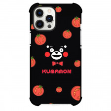 Kumamon Phone Case For iPhone Samsung Galaxy Pixel OnePlus Vivo Xiaomi Asus Sony Motorola Nokia - Kumamon Mascot Cute Face with Tomato Pattern Background