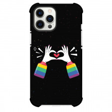 LGBTQ Pride Month Phone Case For iPhone Samsung Galaxy Pixel OnePlus Vivo Xiaomi Asus Sony Motorola Nokia - LGBTQ Pride Hands with Heart