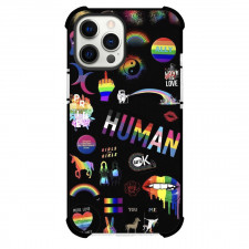 LGBTQ Pride Month Phone Case For iPhone Samsung Galaxy Pixel OnePlus Vivo Xiaomi Asus Sony Motorola Nokia - LGBTQ Pride Human Wall