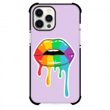 LGBTQ Pride Month Phone Case For iPhone Samsung Galaxy Pixel OnePlus Vivo Xiaomi Asus Sony Motorola Nokia - LGBTQ Pride Lips with Melting Cute Rainbow