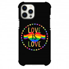 LGBTQ Pride Month Phone Case For iPhone Samsung Galaxy Pixel OnePlus Vivo Xiaomi Asus Sony Motorola Nokia - LGBTQ Pride Love Is Love Rainbow Heart