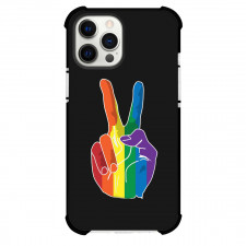 LGBTQ Pride Month Phone Case For iPhone Samsung Galaxy Pixel OnePlus Vivo Xiaomi Asus Sony Motorola Nokia - LGBTQ Pride Sign of Peace