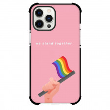 LGBTQ Pride Month Phone Case For iPhone Samsung Galaxy Pixel OnePlus Vivo Xiaomi Asus Sony Motorola Nokia - LGBTQ Pride We Stand Together with Flag