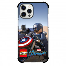 LEGO Marvel Avengers Captain America Phone Case For iPhone And Samsung Galaxy Devices - Captain America And Black Panther Drivering On Desert