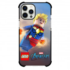 LEGO Marvel Avengers Captain Marvel Phone Case For iPhone And Samsung Galaxy Devices - Captain Marvel Flying On Sky Poster