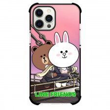 LINE Friends Phone Case For iPhone And Samsung Galaxy Devices - LINE Friends Brown And Cony Titanic Style Poster